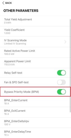 Other Parameters